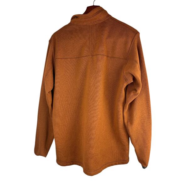 Sitka Gear Fortitude Pullover Sweatshirt Fleece Half Zip Rust Orange Men's Large - Picture 8 of 13